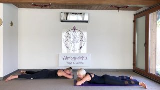 Hason fekvő ászanák - Salamba Bhujangasana, Bhujangasana, Urdhva Mukha Shvanasana