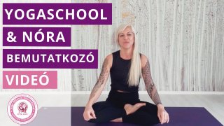 Halbrucker Nóra, az Almogudtha Yoga School alapítója és vezető oktatója az iskola bemutatkozó videójában.