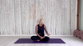 Cross Legged Seated Pose - Half Lotus Pose